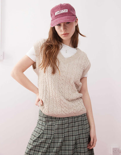 Knitted Fisherman Oversized Cable Jumper