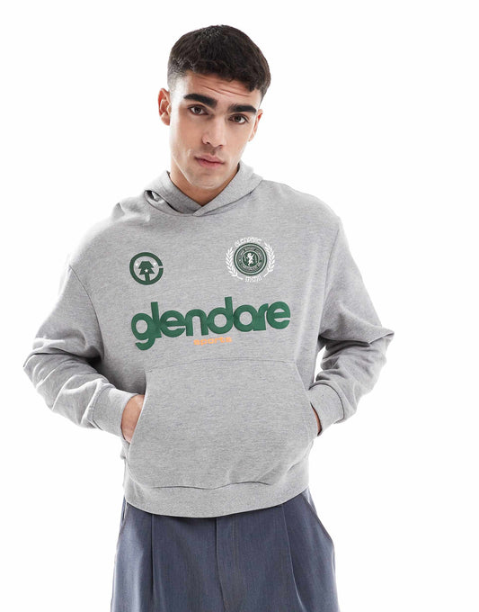 Oversized Hoodie With Logo Chest Print