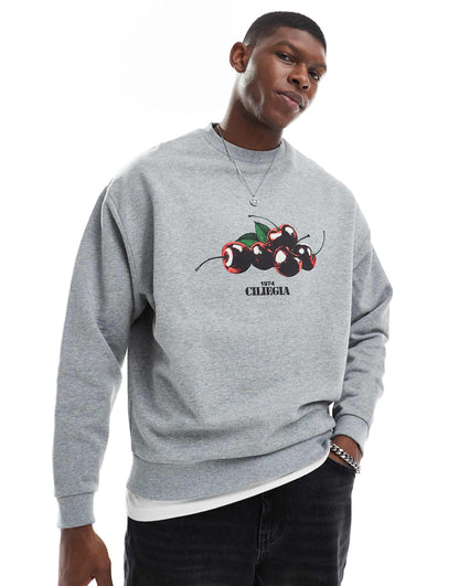 Oversized Sweatshirt With Print