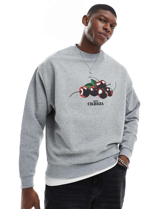 Oversized Sweatshirt With Print