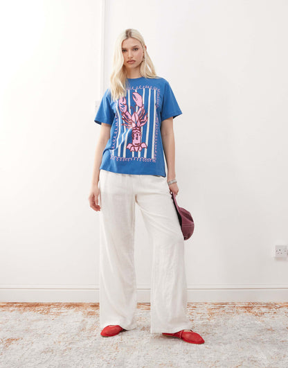 Lobster Print Oversized T-Shirt