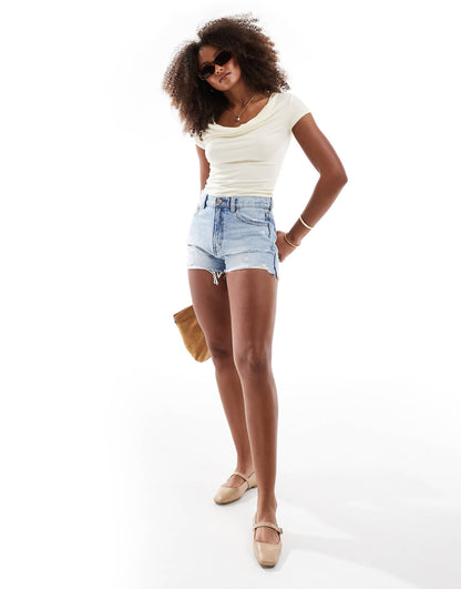 Jordie Cowl Neck Short Sleeve
