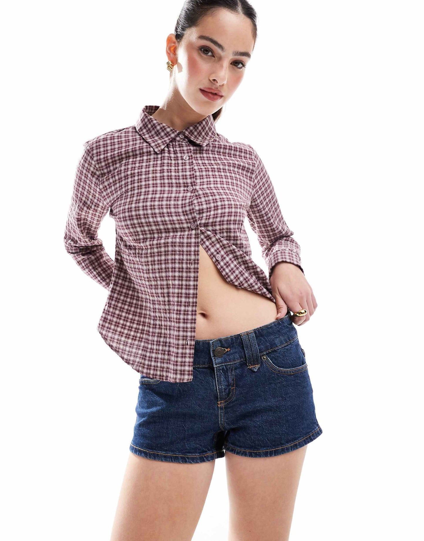 Micro Low Denim Short