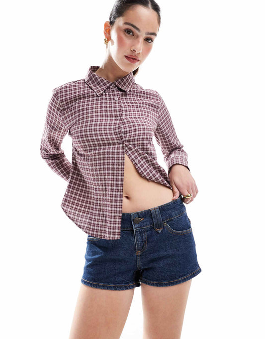 Micro Low Denim Short