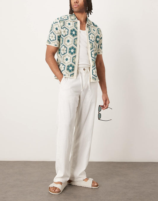 Brody Loose Fit Linen Trouser