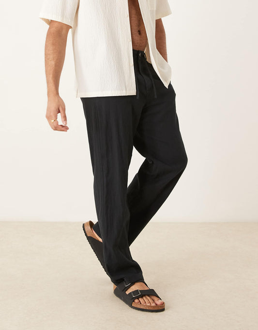 Brody Loose Fit Linen Trouser