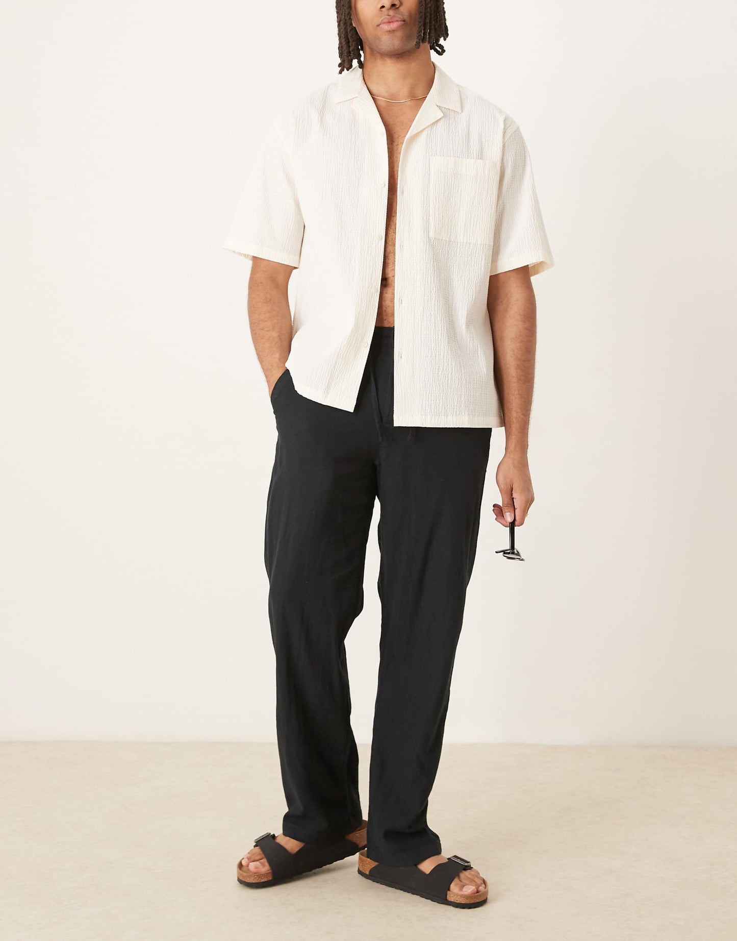 Brody Loose Fit Linen Trouser