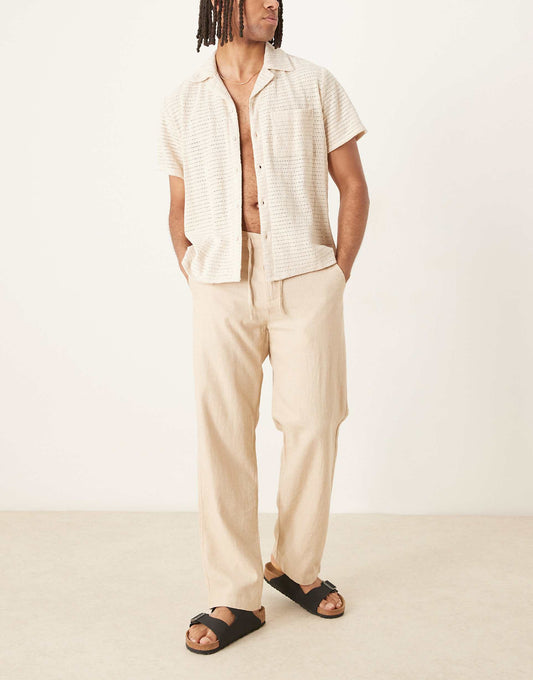 Brody Loose Fit Linen Trouser