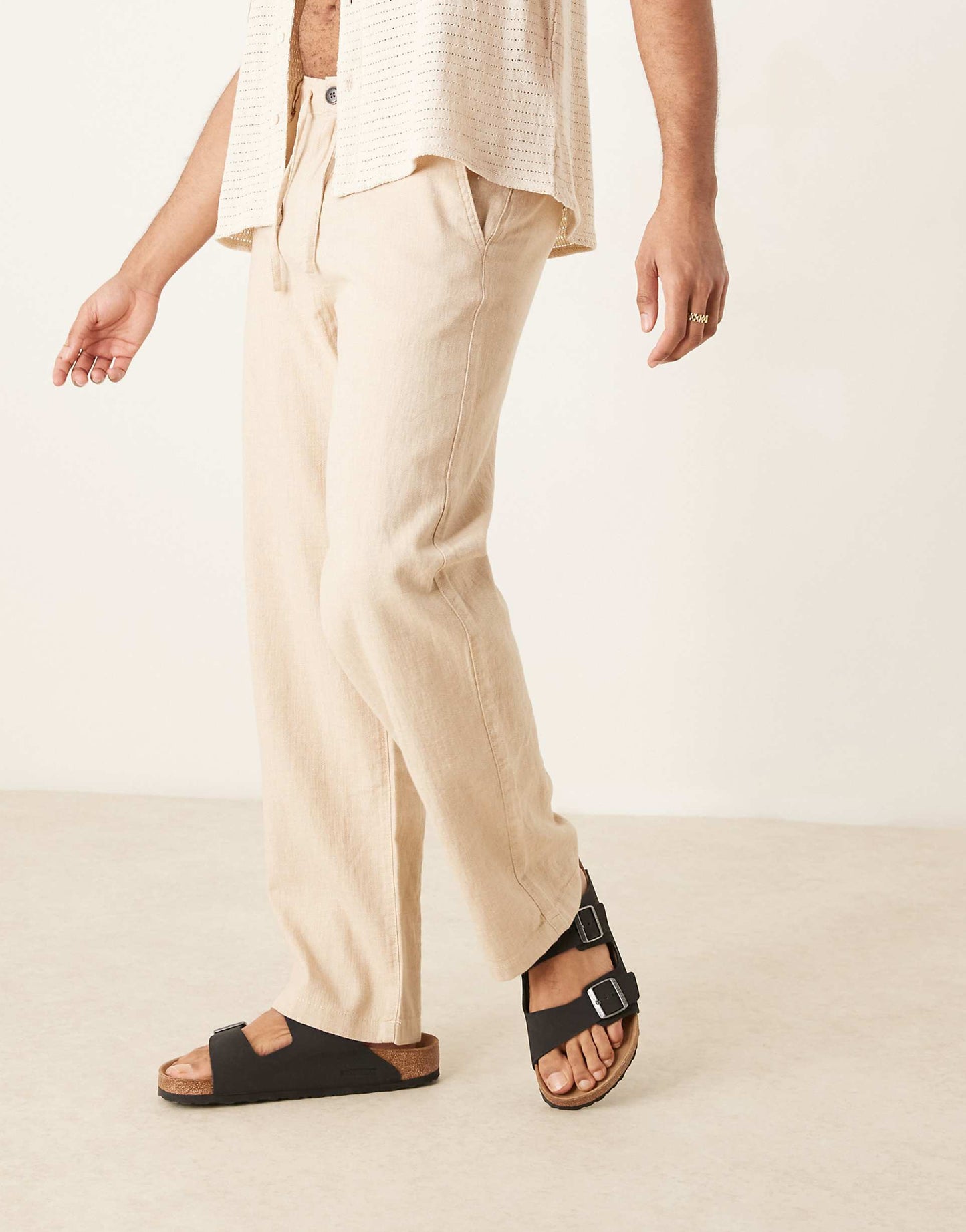 Brody Loose Fit Linen Trouser