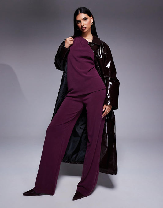 Co-Ord Wide Leg Cupro Trouser