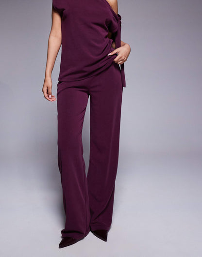 Co-Ord Wide Leg Cupro Trouser