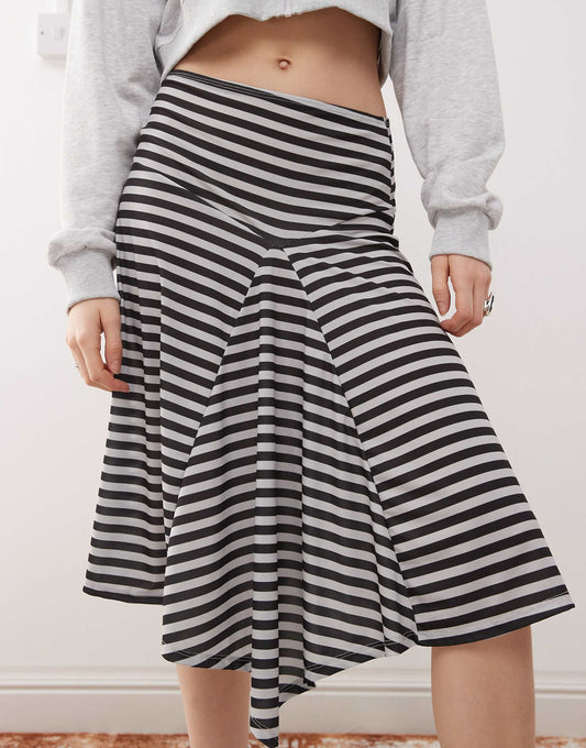 Asymmetric Midi Skirt