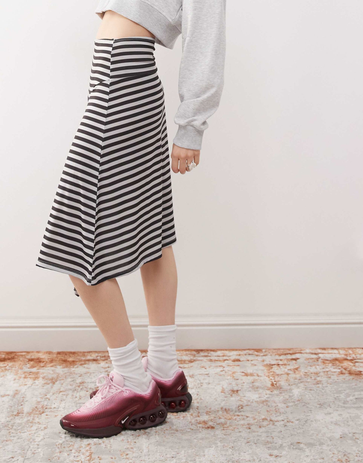 Asymmetric Midi Skirt