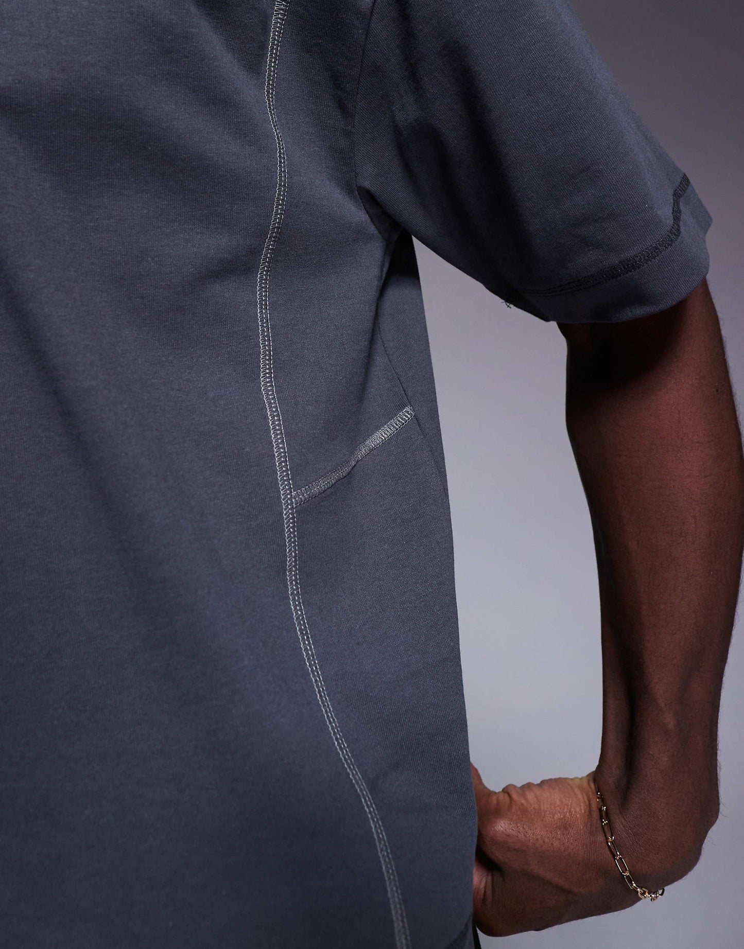 Heavyweight Oversized Boxy With Contrast Seam 240Gsm