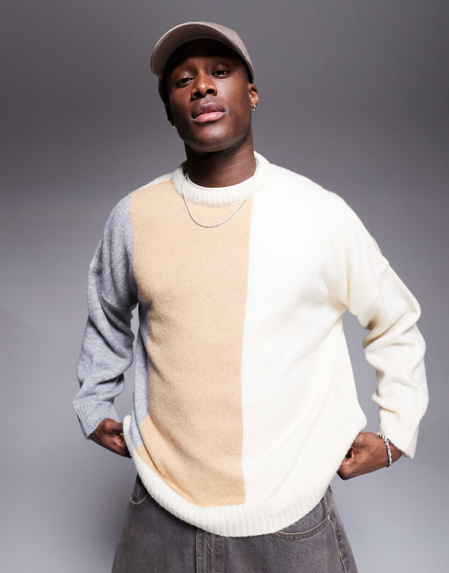 Super Oversized Boxy Fit Crew Neck Jumper