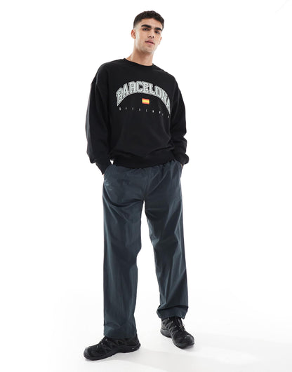 Oversized Barcelona Sweatshirt