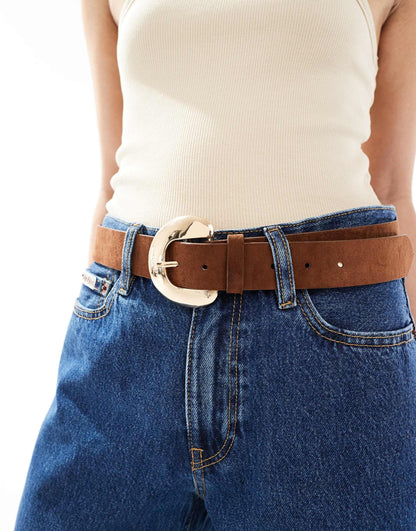 Faux Suede Belt