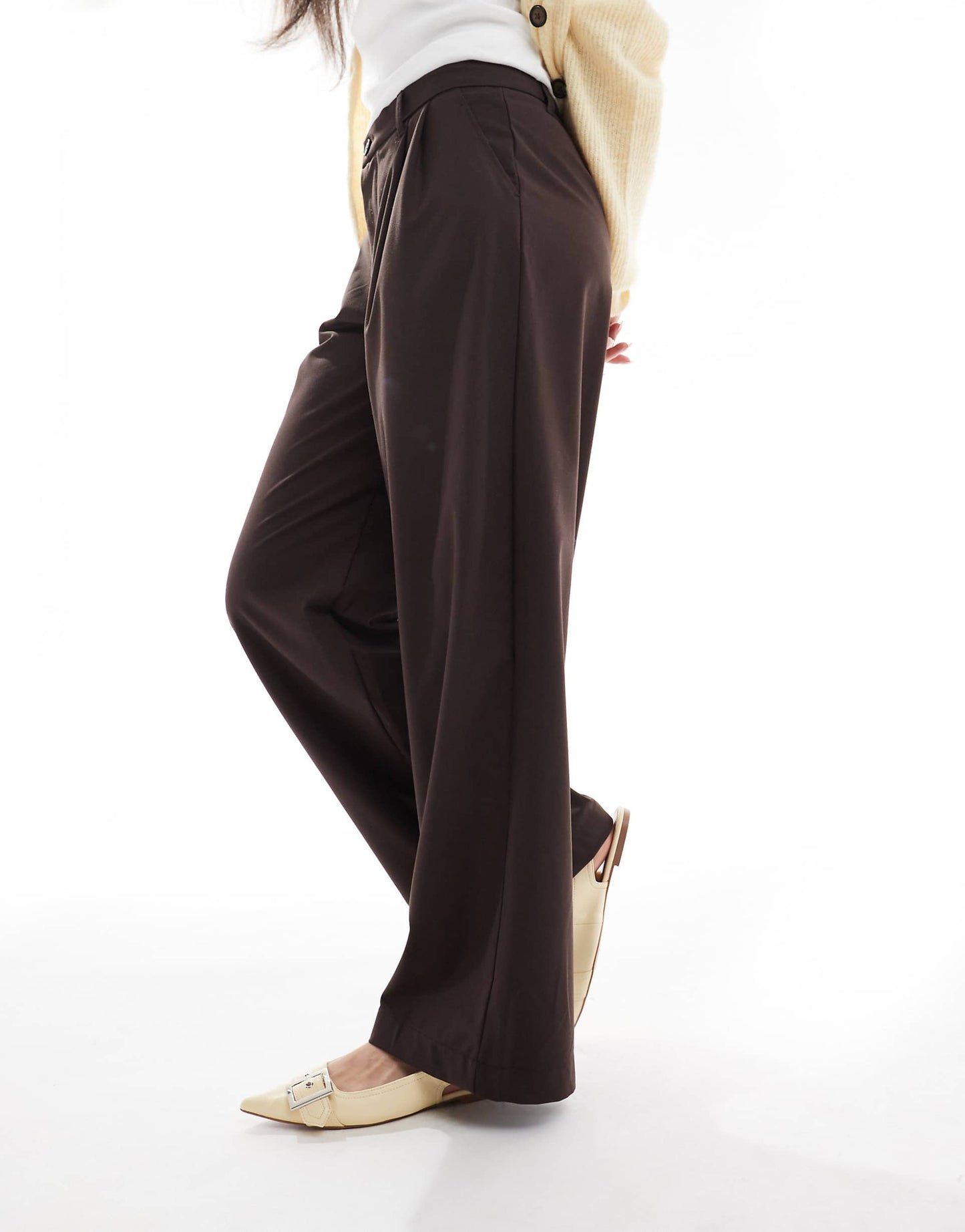 Wide Leg Tailored Trousers