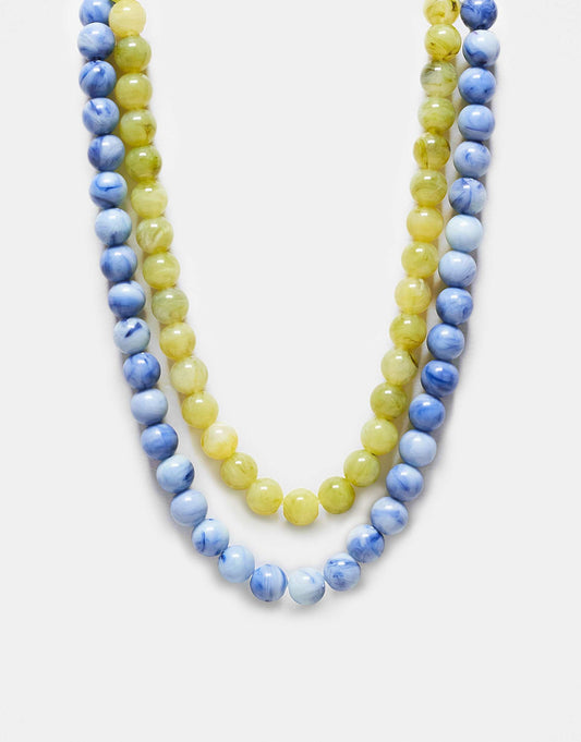 Unisex Beady Necklace 2 Pack