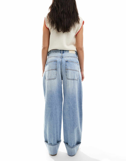 Adjustable Waist Barrel Jean