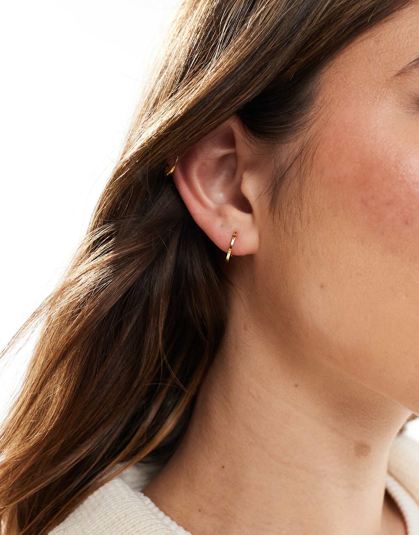 12Mm Flat Hoop Earrings