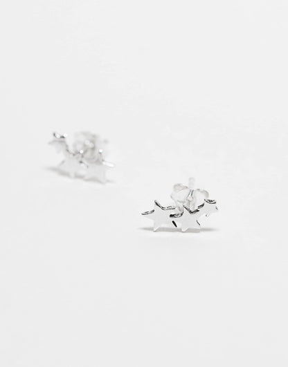 Triple Star Stud Earrings