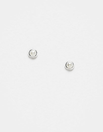 Tiny Pearl Stud Earrings
