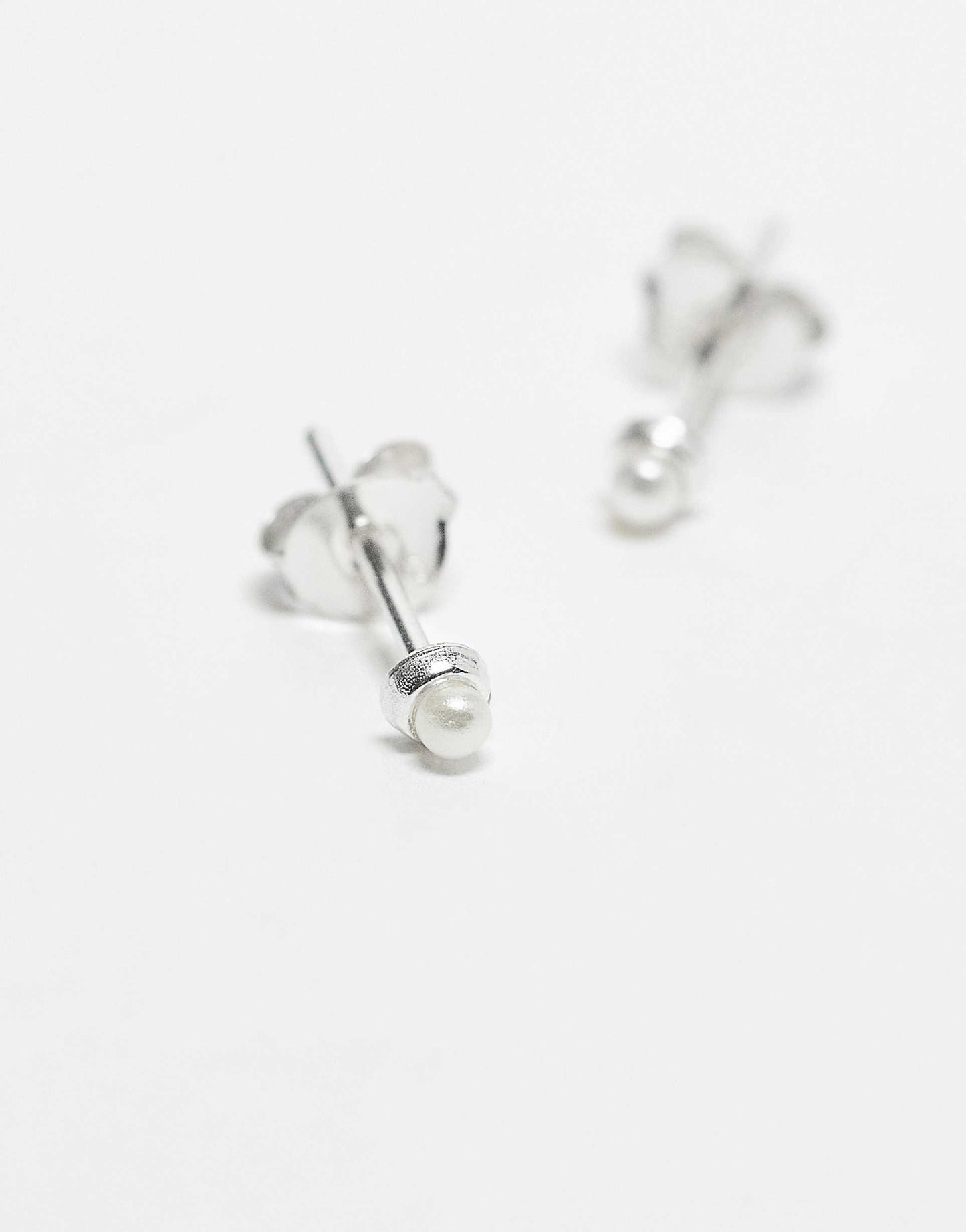 Tiny Pearl Stud Earrings