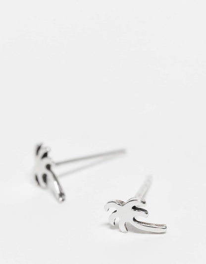 Palm Tree Stud Earrings