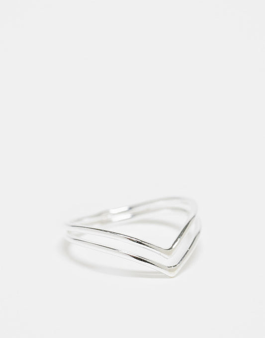 Double V Band Ring