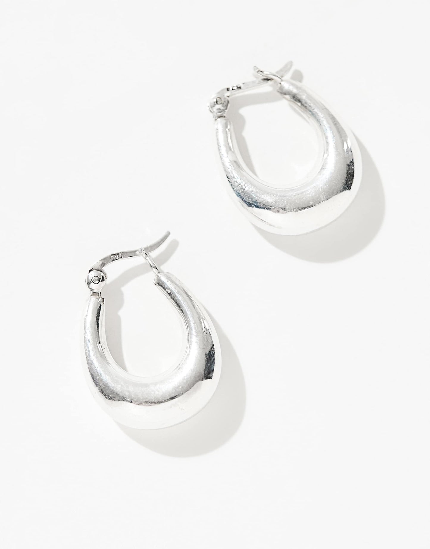 Oval Hoop Earrings