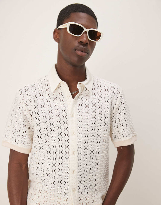 Boxy Crochet Shirt