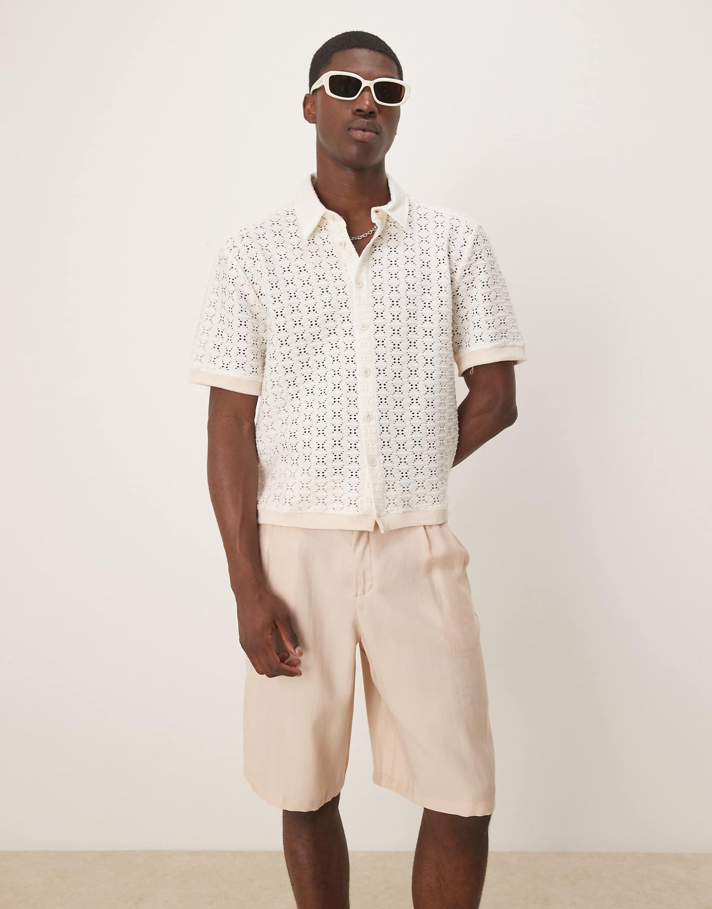 Boxy Crochet Shirt