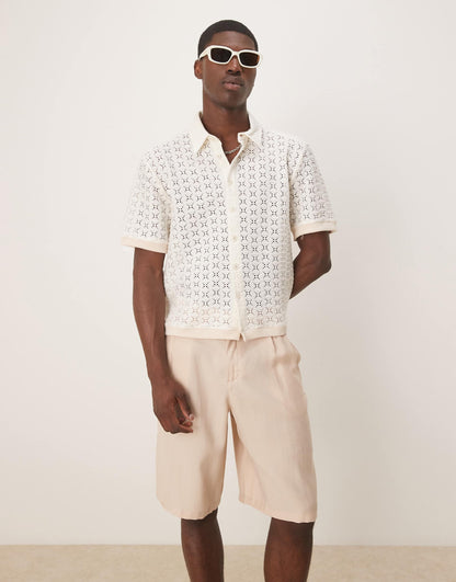 Boxy Crochet Shirt