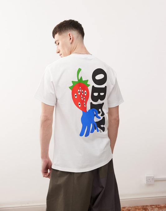 Strawberry Graphic Logo T-Shirt With Back Print