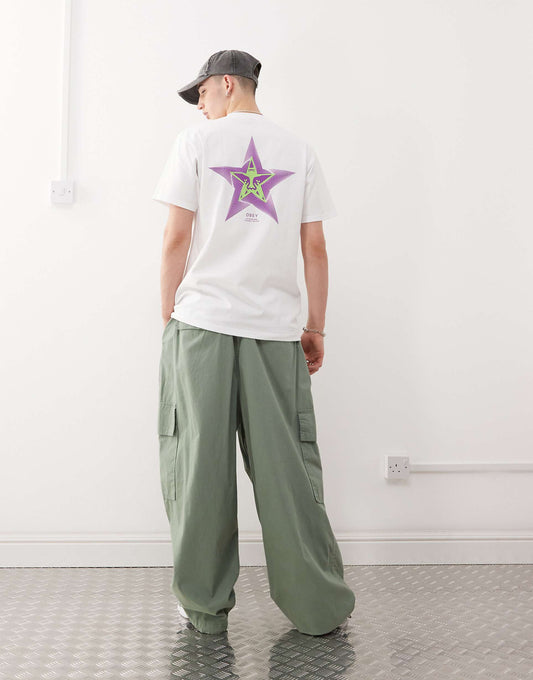 T-Shirt With Cosmic Noise Back Print
