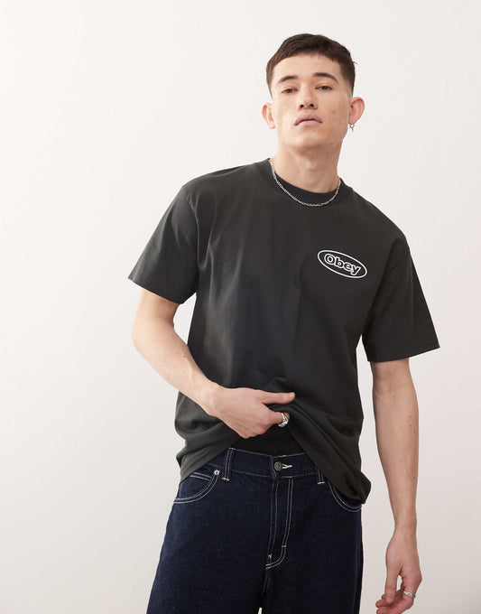 Reaction Graphic Logo T-Shirt With Back Print