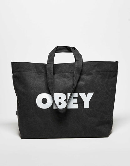 Pigment Dyed Tote Graphic Logo Tote Bag