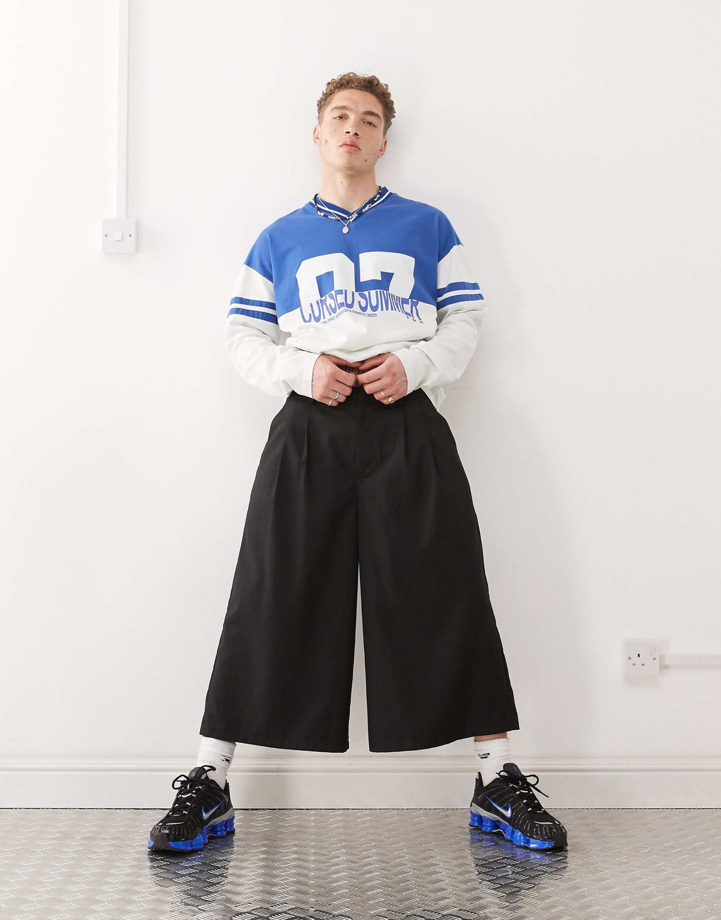 Long Sleeve Splice Football Top