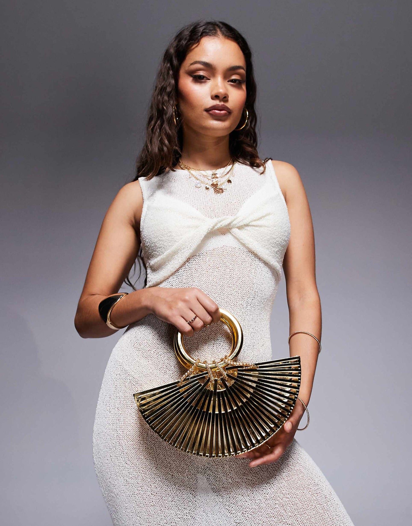 Semicircle Basket Bag