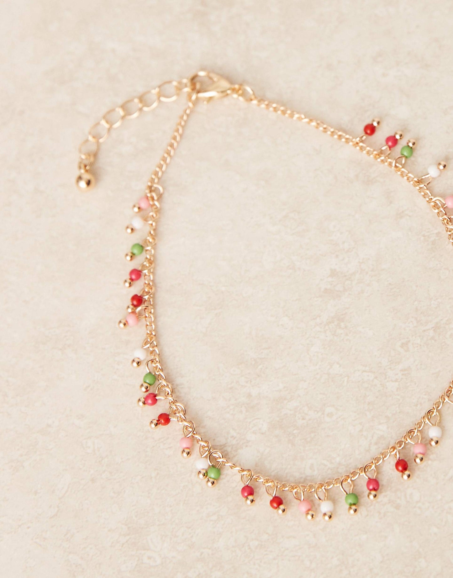 Anklet With Multi Micro Beads