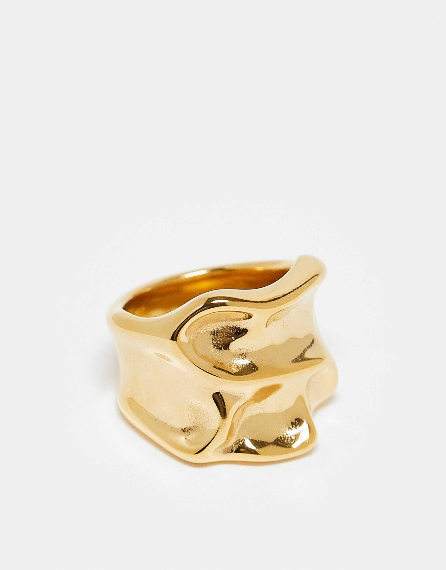 Waterproof Stainless Steel Wide Band Ring