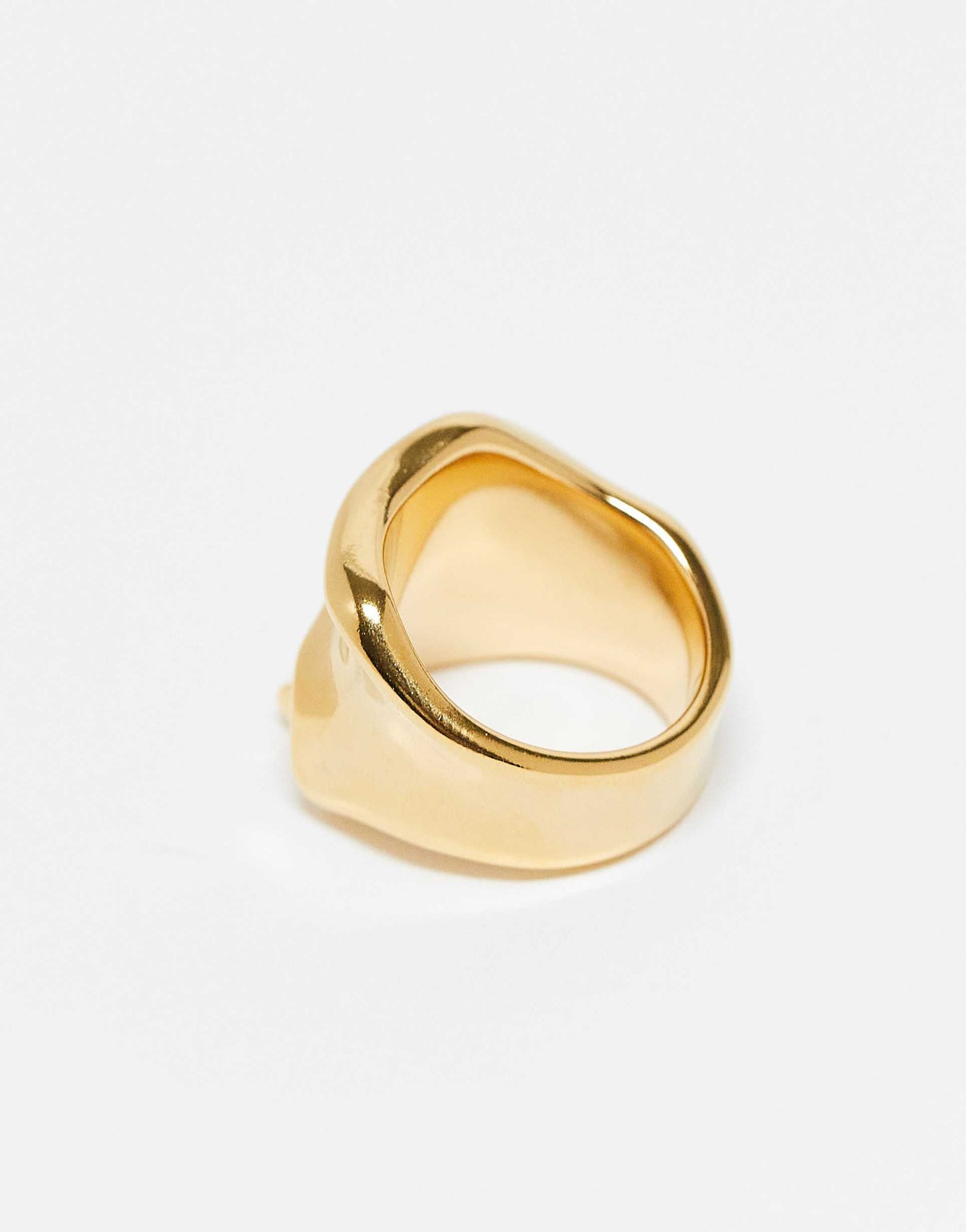 Waterproof Stainless Steel Wide Band Ring