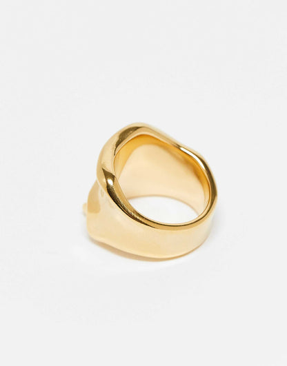 Waterproof Stainless Steel Wide Band Ring