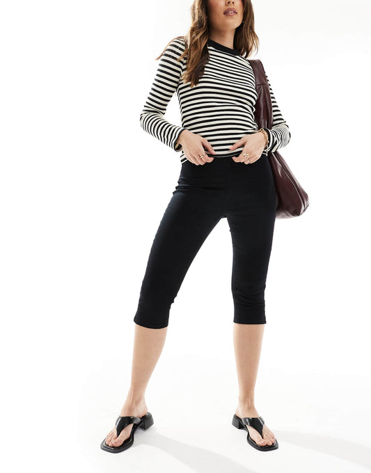 Denim Capri Trouser