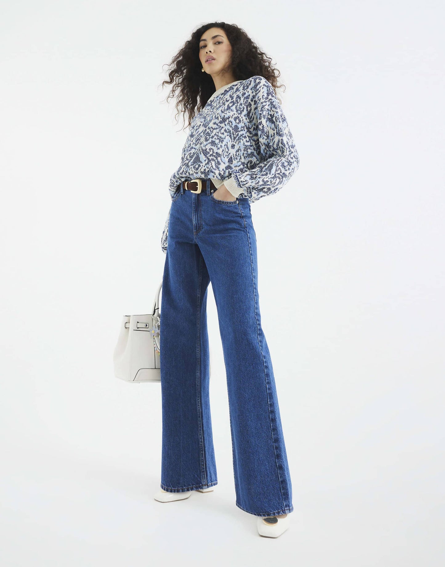 Denim Relaxed Straight Jeans
