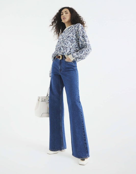 Denim Relaxed Straight Jeans