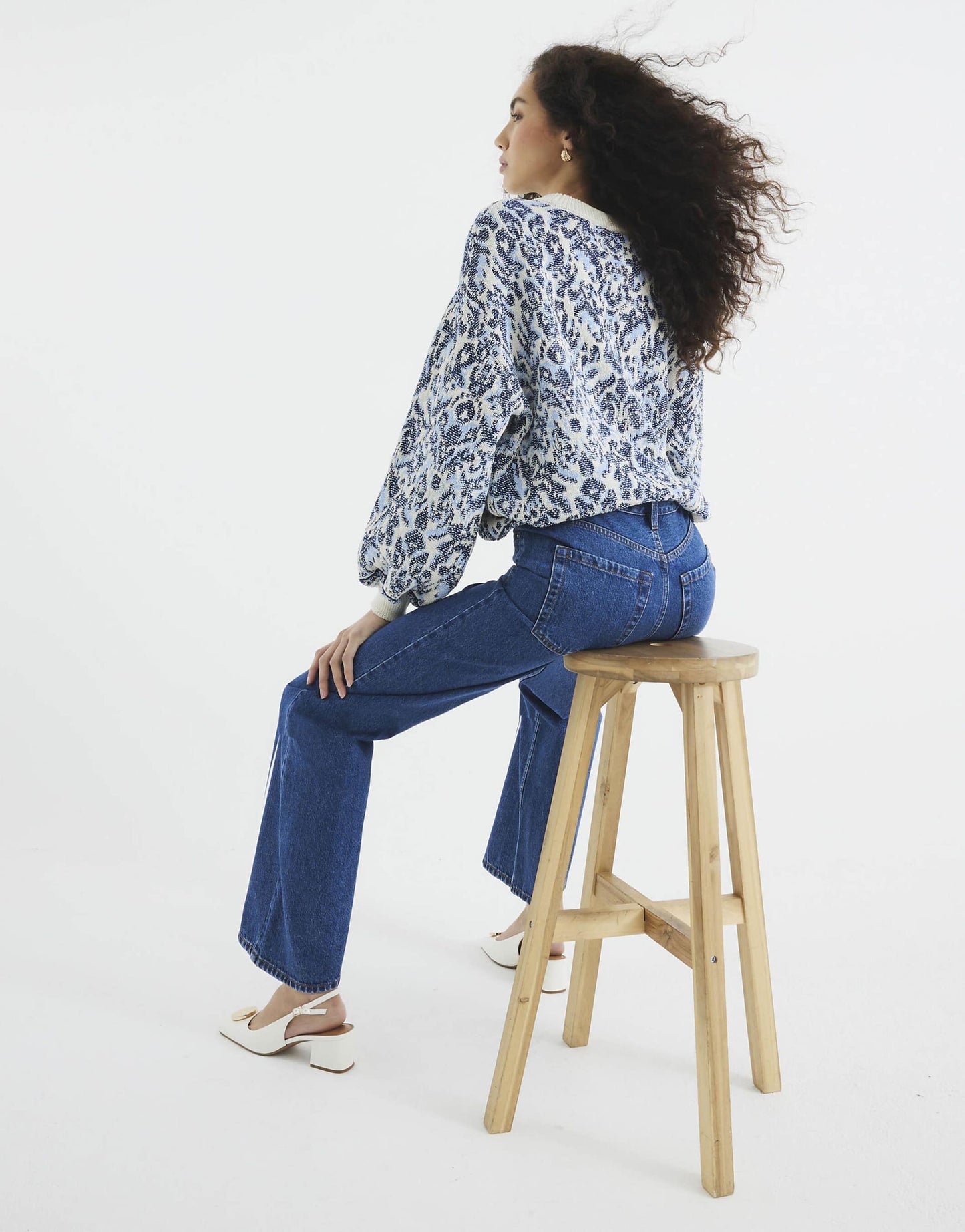 Denim Relaxed Straight Jeans