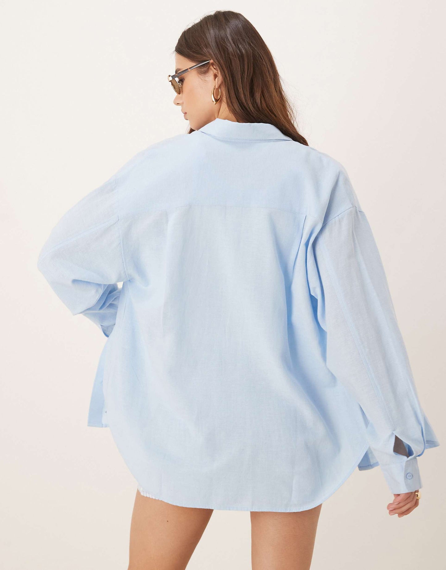 Linen Look Long Sleeve Shirt