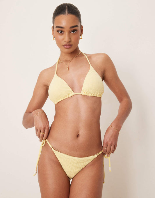 Crinkle Bikini Top & Bottom